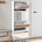 vidaXL Schoenenkast met spiegel 4-laags 63x17x134 cm hoogglans wit