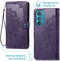 iMoshion Hoesje Geschikt voor Motorola Edge 30 Hoesje Met Pasjeshouder - iMoshion Mandala Bookcase - Paars