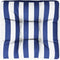 vidaXL - Palletkussen - gestreept - 60x60x12 - cm - stof - blauw - en - wit