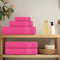vidaXL - Handdoeken - 2 - st - 100x200 - cm - 360 - g/m² - 100% - katoen - roze