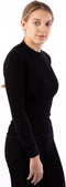 Avento Thermoshirt - Lange Mouw - Dames - Zwart - Maat 44
