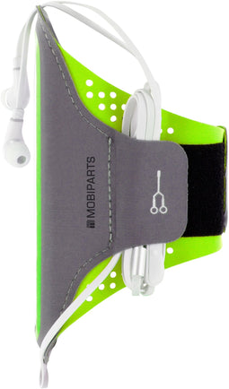 Mobiparts Comfort Fit Sport Armband - Geschikt voor iPhone 6 6S 7 8 - Ademend en lichtgewicht - Neon Groen