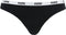 PUMA BASICS Dames 3P String - Katoen en modal - Zwart (3-pack)