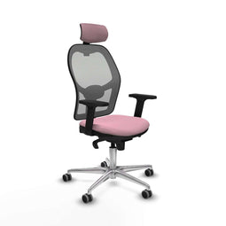 Piqueras y Crespo 2D086G2 - Bureaustoel - Verstelbare hoofdsteun en hoogte - Roze