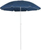 vidaXL - Parasol - met - stalen - paal - 180 - cm - blauw