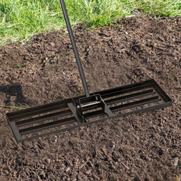 Coast Gras Egaliseerhark - Ergonomisch - Metaal - 91 x 25 cm - Zwart
