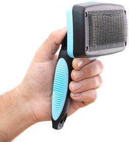 Reinigingsborstel voor huisdieren met intrekbare borstelharen Groombot InnovaGoods