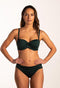 Beachlife Rich Green - Voorgevormde bikinitop met beugel - Multiway - Maat 44C