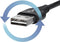 Renkforce RF-4609276 - USB-kabel USB 2.0 USB-C naar USB-A 1.00 m - U-vorm - Zwart
