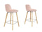 Zuiver Albert Kuip Barkruk 65 cm Roze - Set van 2