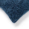 Dutch Decor AMAR - Kussenhoes 45x45 cm - 100% katoen - bloemen design - Insignia Blue - donkerblauw - met rits