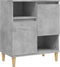 vidaXL - Dressoir - 60x35x70 - cm - bewerkt - hout - betongrijs