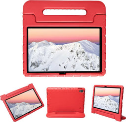 imoshion Tablet Hoes Kinderen - Geschikt voor Lenovo Tab P11 Plus, Lenovo Tab P11 - Kidsproof Backcover met handvat - Rood
