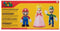 Super Mario Mushroom Kingdom speelfiguren - Set van 3 - Mario, Luigi, Peach