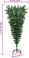 vidaXL - Kunstkerstboom - omgekeerd - met - standaard - 120 - cm - groen