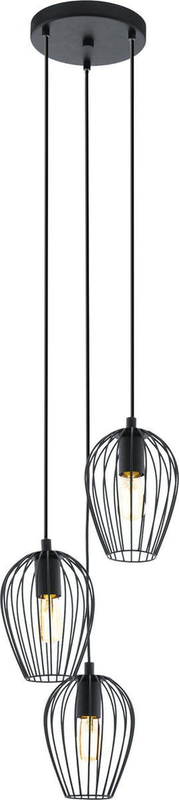 EGLO Newtown - Hanglamp - E27 - Ø 38 cm - Zwart (1 stuk)