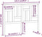 vidaXL - Hoofdbord - 125,5x4x100 - cm - massief - grenenhout - zwart