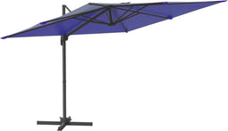 vidaXL - Zweefparasol - met - aluminium - paal - 400x300 - cm - azuurblauw