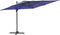 vidaXL - Zweefparasol - met - aluminium - paal - 400x300 - cm - azuurblauw