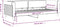 vidaXL - Slaapbank - 80x200 - cm - fluweel - lichtgrijs