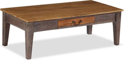 vidaXL - Salontafel - vintage - stijl - 118x60x40 - cm - massief - hout