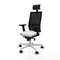 Bureaustoel met hoofdsteun Piqueras y Crespo 2D026N1 Wit
