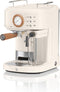 Swan One Touch Espressomachine – Gemalen Koffie & Koffiepads – Wit
