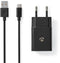 Nedis WCHAC242ABK - USB-wandlader - 2,4 A snel opladen - Zwart
