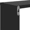 vidaXL - Wandschappen - kubus - 2 - st - 26x15x26 - cm - hoogglans - zwart