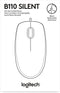 Logitech B110 - Bedrade Muis - Stille bediening - Zwart