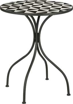 Mica Decorations Cambria Bistrotafel voor Buiten - H76 x Ø61 cm - Metaal - Zwart