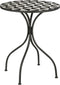 Mica Decorations Cambria Bistrotafel voor Buiten - H76 x Ø61 cm - Metaal - Zwart