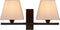 Atmooz - Wandlamp Duomo - Industrieel - Woonkamer / Slaapkamer - Zwart en witte kap - Hoogte 21cm - Metaal