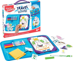 TRAVEL BOARD - Kit voor onderweg "Ridders & Prinsessen" op een MAGNETISCH bord