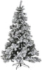 Kerstboom DKD Home Decor Wit Groen Metaal Polyethyleen Besneeuwd 130 x 130 x 218 cm