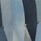 vidaXL - Schommelstoel - met - voetensteun - patchwork - canvas - blauw - denim