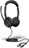 Jabra Evolve2 50 - Headset - USB - C/A UC Stereo met ANC - Zwart