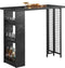 SoBuy FWT100-SCH - Bartafel - 3 Planken - Zwart
