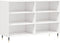 vidaXL - Dressoir - 103,5x35x70 - cm - bewerkt - hout - hoogglans - wit