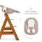 Hauck Alpha+ Kinderstoel - meegroeiend van 6 maanden tot 90 kg - FSC® gecertificeerd beukenhout - Walnoot