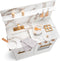 New Classic Toys® Houten Speelgoed Kinderkeuken - Speelkeukentje met Marmer Look en Gouden Kraan - Wit met Accessoires - Werkbladhoogte 55 cm