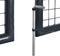 vidaXL - Gaaspoort - 289x175 - cm - gegalvaniseerd - staal - grijs