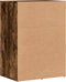 vidaXL - Dressoir - 59x39x80 - cm - bewerkt - hout - gerookt - eikenkleurig
