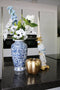 Light&living Kandelaar 14,5x12x37 cm LORA blauw-wit