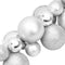 vidaXL - Kerstslinger - ballen - 175 - cm - polystyreen - zilverkleurig