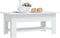 vidaXL - Salontafel - 102x55x42 - cm - bewerkt - hout - wit