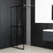 vidaXL - Inloopdouchewand - 100x195 - cm - transparant - gehard - glas