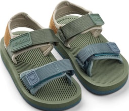 Liewood Monty sandalen - Jagergroen multimix - Maat 20 - Zomerschoenen - Kinderen