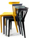 Windson Stapelstoel Zwart - SET VAN 4