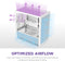 NZXT H3 Flow - Midi Tower PC - Micro-ATX Mini-ITX - Gehard glas Wit
